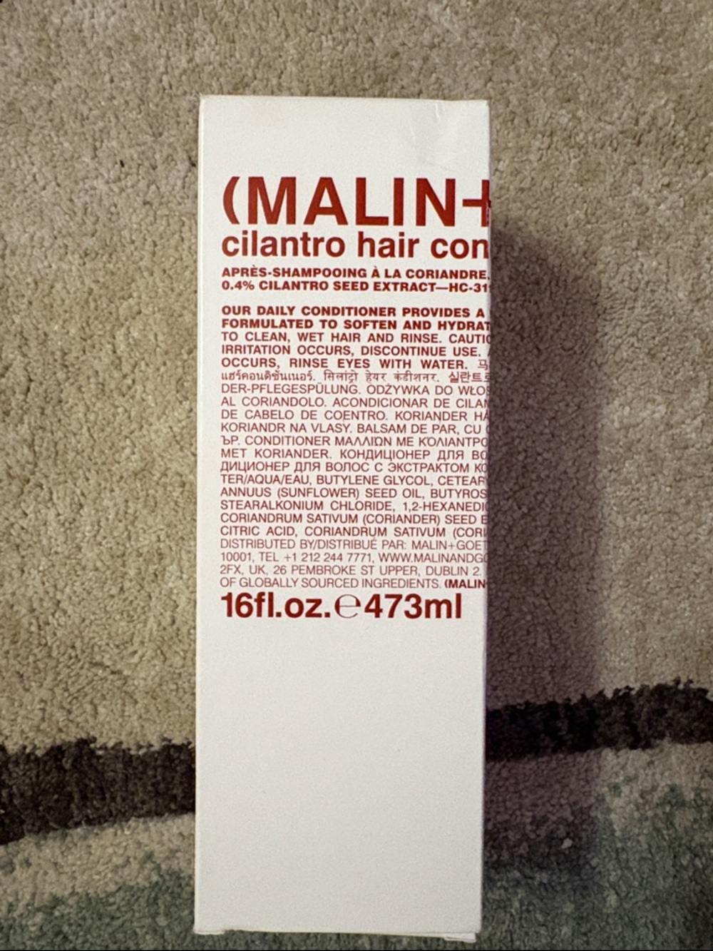NEW Malin+Goetz Hair Conditioner